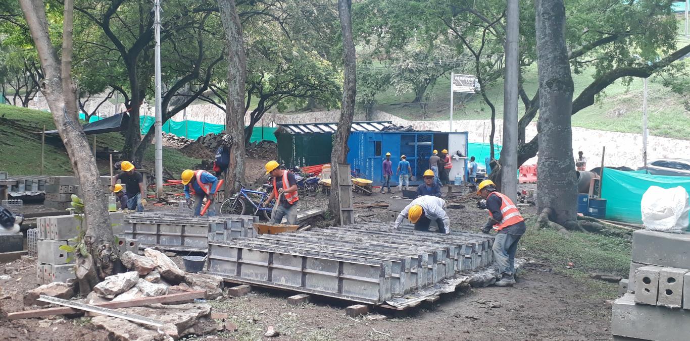 LA CVC REALIZA OBRAS DE MANTENIMIENTO Y ADECUACIÓN EN EL PARQUE DEL ACUEDUCTO 