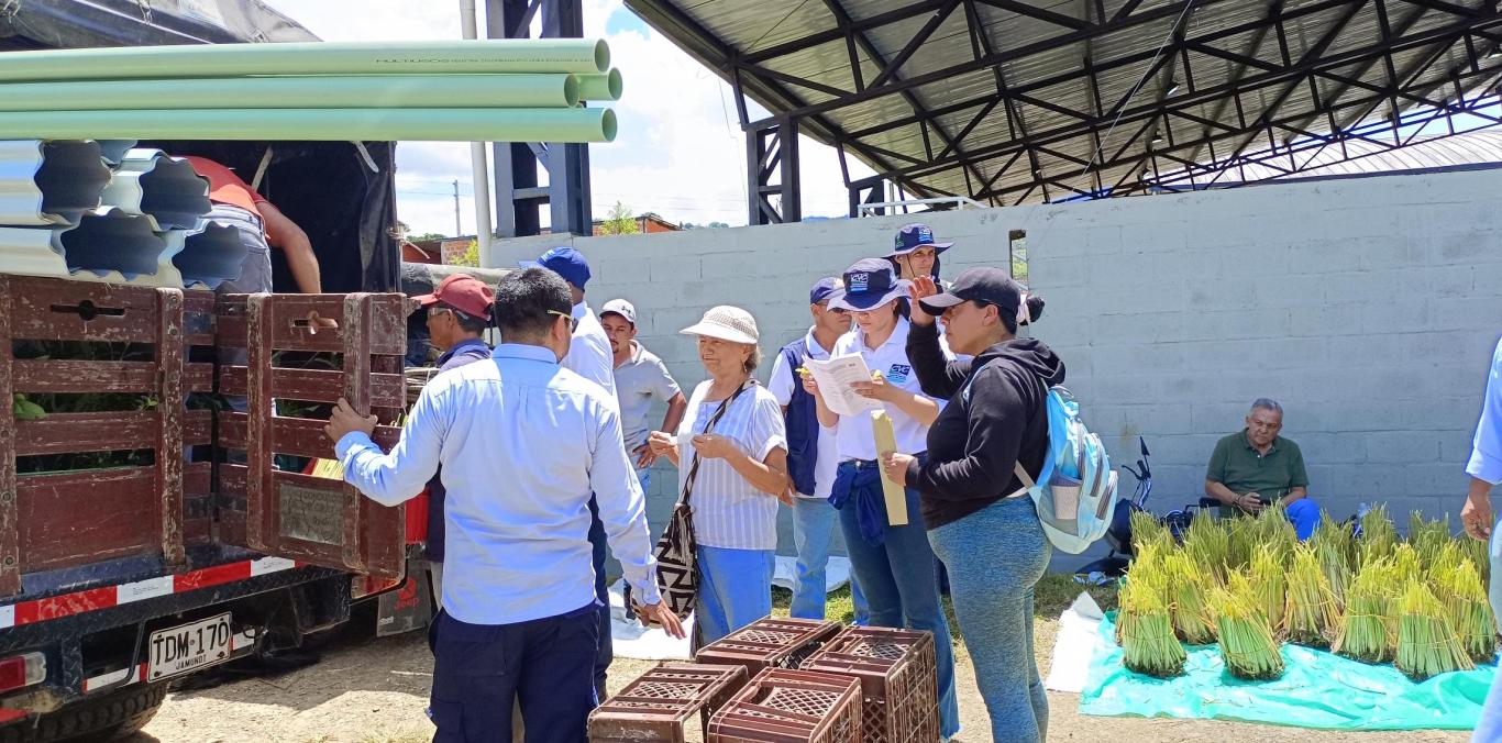 50 FAMILIAS CAMPESINAS DE DAGUA RECIBIERON INSUMOS DE SEGURIDAD ALIMENTARIA